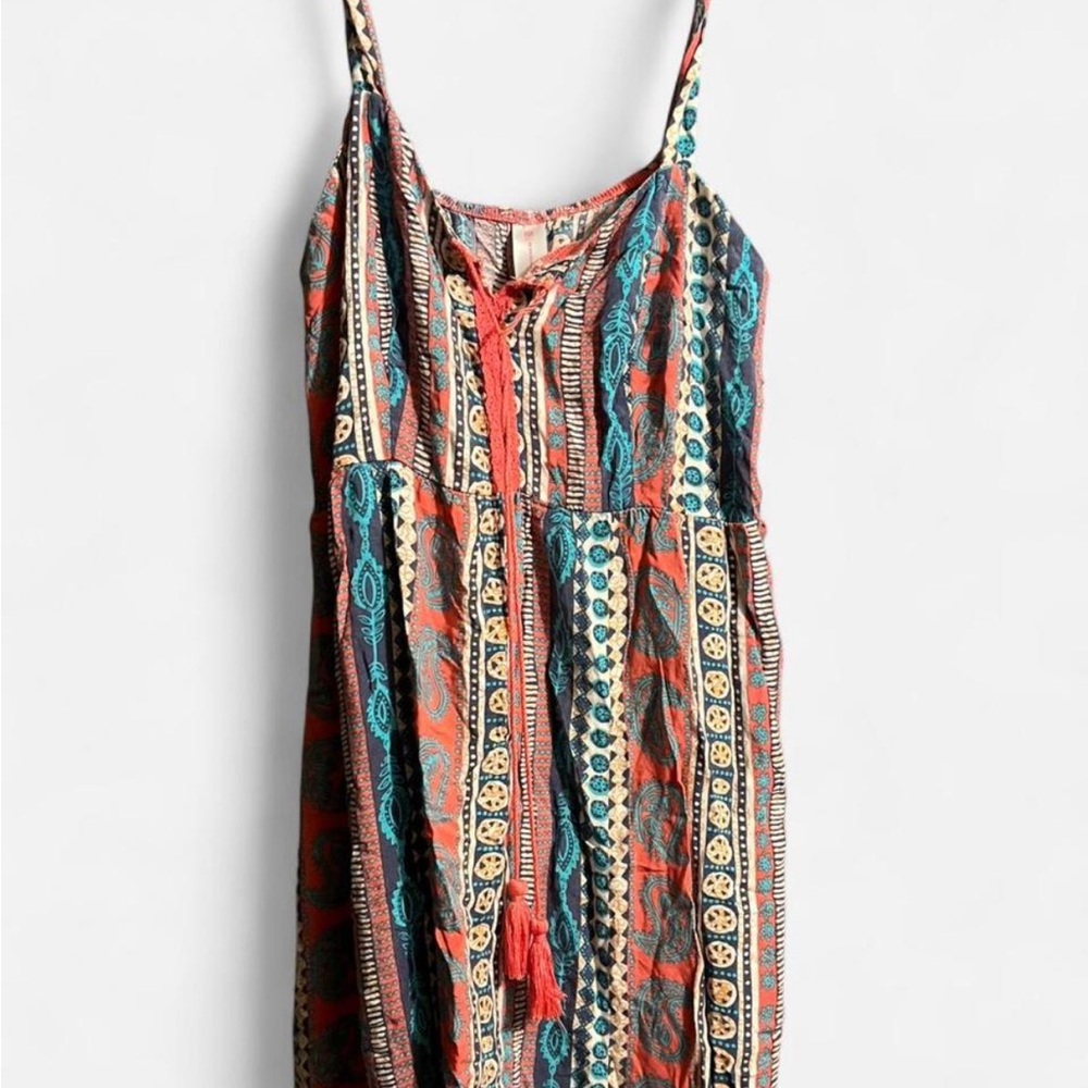 Bohemian Multicolor Strappy Dress